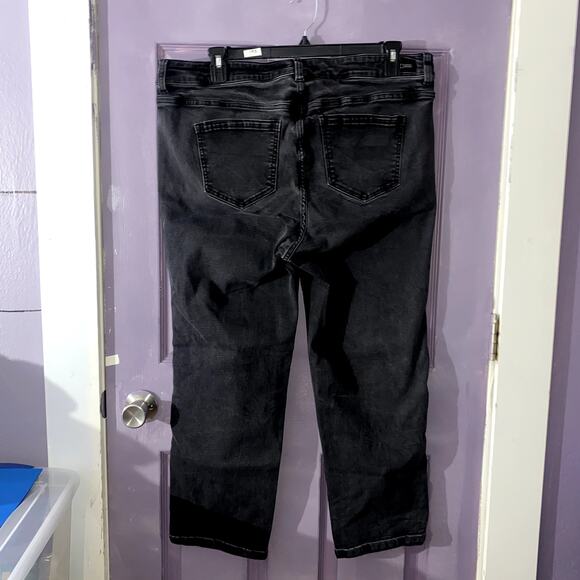 Liverpool Jeans Company Black Straight Leg Jeans Size 20W Plus Size Stretch - Picture 2 of 3